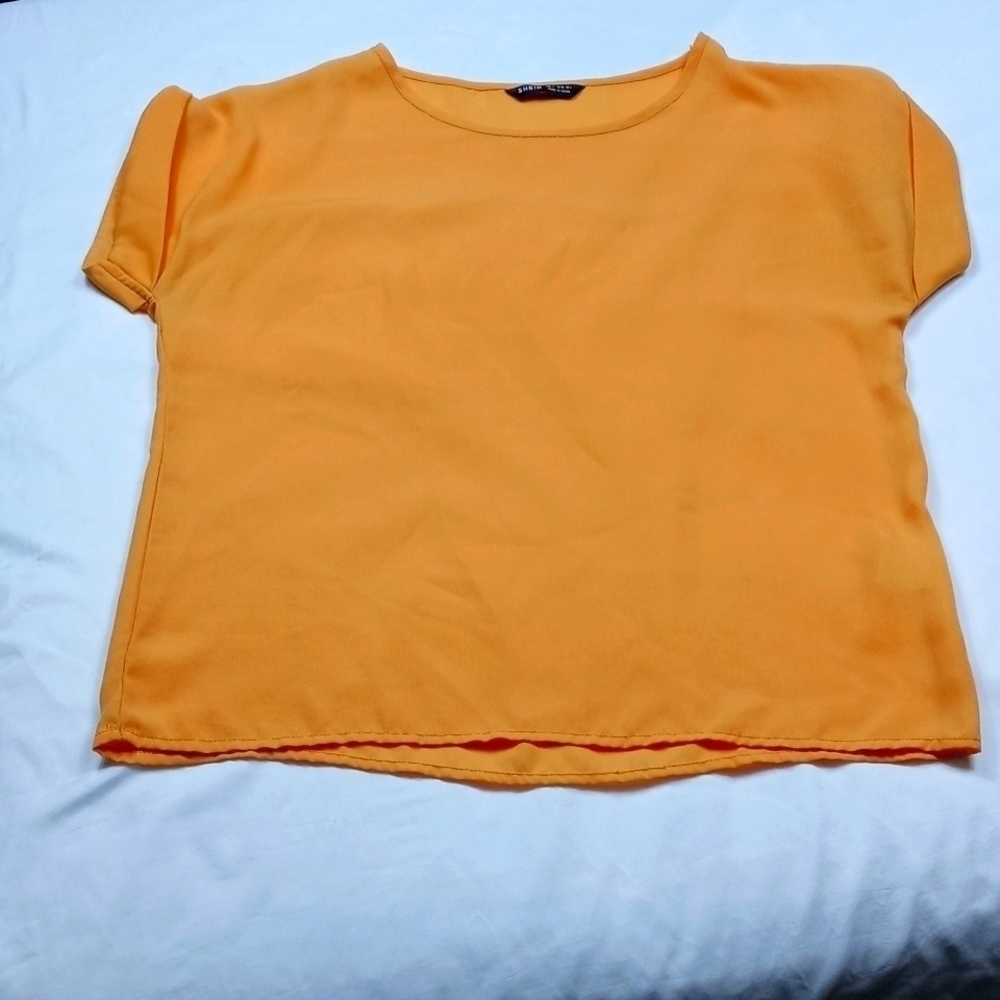 Shein womens gold colored top
